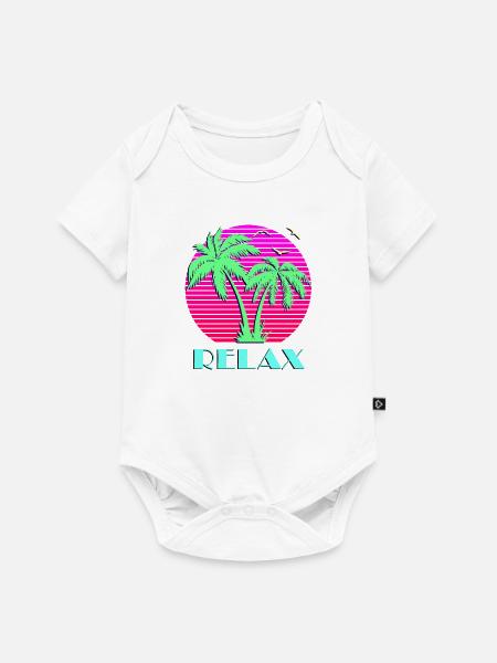 Entspannen - Baby Premium Kurzarmbody - Weiß