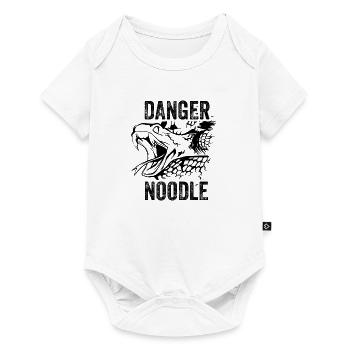 Snake Danger Noodle saying funny - Baby Premium short-sleeve bodysuit - white - Front