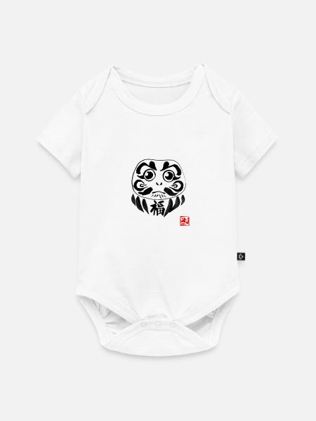 Daruma Weiß - Baby Premium Kurzarmbody - Weiß