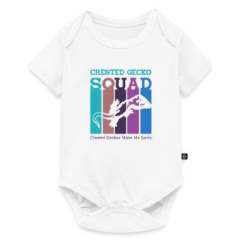 Crested Gecko Squad Funny Lizard Wildlife Reptiles - Baby Premium short-sleeve bodysuit - white - Front