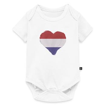 Drapeau des Pays-Bas Hollande Drapeau néerlandais - Body à manches courtes Premium Bébé - blanc - Devant