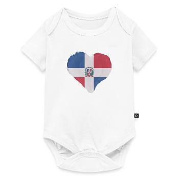 République dominicaine Flag Dom Rep Flag Voyage - Body à manches courtes Premium Bébé - blanc - Devant