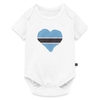 Drapeau du Botswana Drapeau du Botswana Afrique - Body à manches courtes Premium Bébé - blanc - Devant