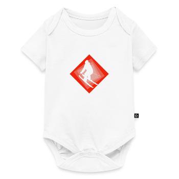 Skiing Skier Skiing - Baby Premium short-sleeve bodysuit - white - Front