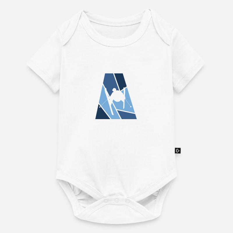 Freeski Ski - Body à manches courtes Premium Bébé - blanc