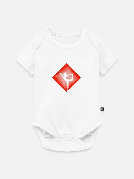 Vinyasa Mantra Yoga - Baby Premium Kurzarmbody - Weiß