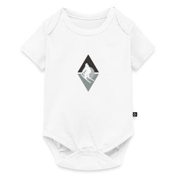 Skiing Ski Schifahren - Baby Premium short-sleeve bodysuit - white - Front