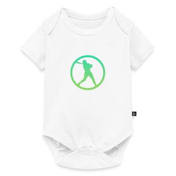 Lanceur Joueur de softball Pichet - Body à manches courtes Premium Bébé - blanc - Devant