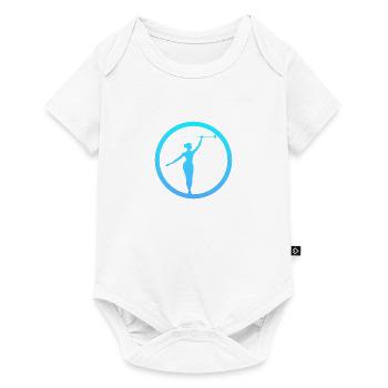 Danse Twirling Gymnastique - Body à manches courtes Premium Bébé - blanc - Devant