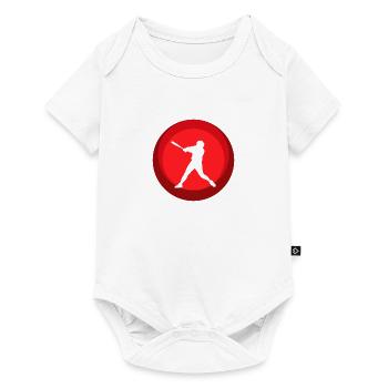 Softball Player Baseball Softball Bat - Baby Premium short-sleeve bodysuit - white - Front