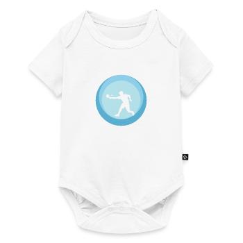 Joueur de pickleball Jeu de pickleball - Body à manches courtes Premium Bébé - blanc - Devant