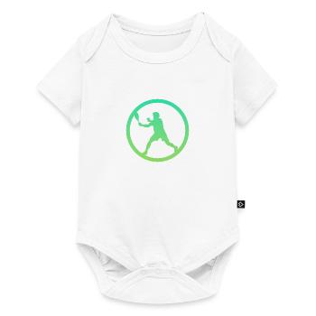 Squash Player Squash Racket Squash - Baby Premium short-sleeve bodysuit - white - Front