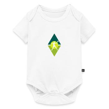 Beach Tennis Tennisspieler Tennisspieler - Baby Premium Kurzarmbody - Weiß - Vorne