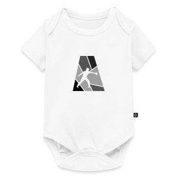 Tischtennis Tischtennisspieler Tischtennisspieler - Baby Premium Kurzarmbody - Weiß - Vorne