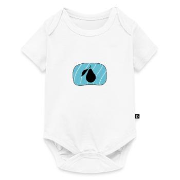 Frühstück Avocado Vegan - Baby Premium Kurzarmbody - Weiß - Vorne