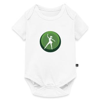 Danseuse de ballet Ballet Danseuse Ballerine - Body à manches courtes Premium Bébé - blanc - Devant