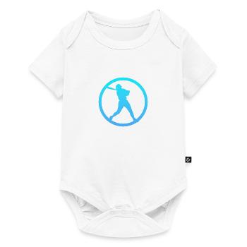 Lanceur Joueur de Softball Joueur de Softball - Body à manches courtes Premium Bébé - blanc - Devant