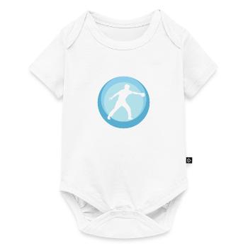 Tischtennisspieler Tischtennisball - Baby Premium Kurzarmbody - Weiß - Vorne