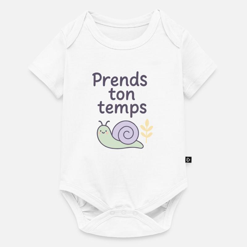Prends ton temps - Body à manches courtes Premium Bébé - blanc