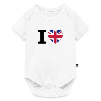 I love UK - Body à manches courtes Premium Bébé - blanc - Devant