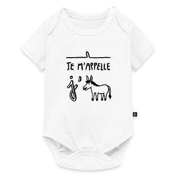JEANNE - Body à manches courtes Premium Bébé - blanc - Devant