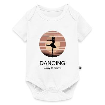 Dancing is My Therapy – Dancing Ballet Hip-Hop - Baby Premium short-sleeve bodysuit - white - Front