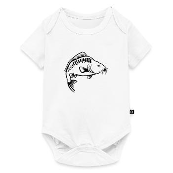 Karpfen - Baby Premium Kurzarmbody - Weiß - Vorne