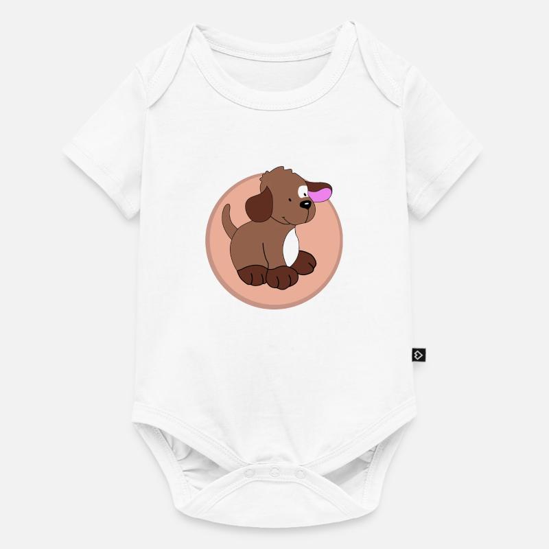 Bébé chien - Body à manches courtes Premium Bébé - blanc