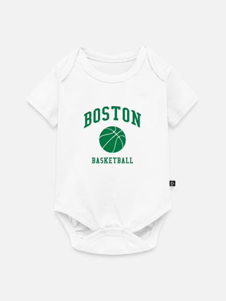 Boston Basketball - Baby Premium Kurzarmbody - Weiß