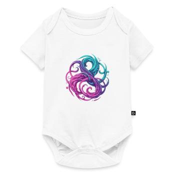 entrelat celtique coeur de breizh - Body à manches courtes Premium Bébé - blanc - Devant