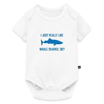 whale shark whale sharks large sharks sharks sea ocean - Baby Premium short-sleeve bodysuit - white - Front
