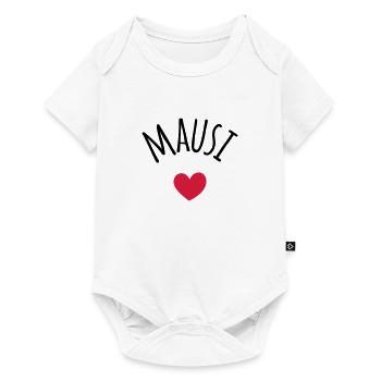 Mausi Kosename - Baby Premium Kurzarmbody - Weiß - Vorne