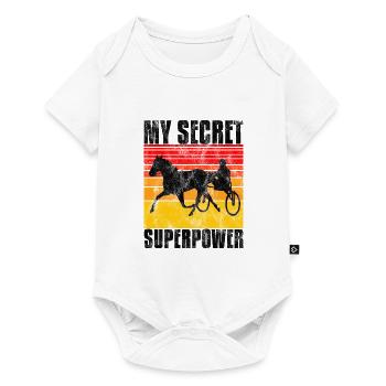 Ma course secrète de superpuissance Trabreiter Sulky - Body à manches courtes Premium Bébé - blanc - Devant