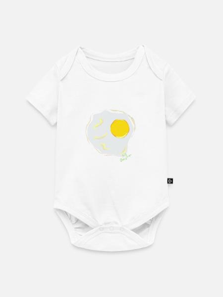 Spiegelei - Baby Premium Kurzarmbody - Weiß