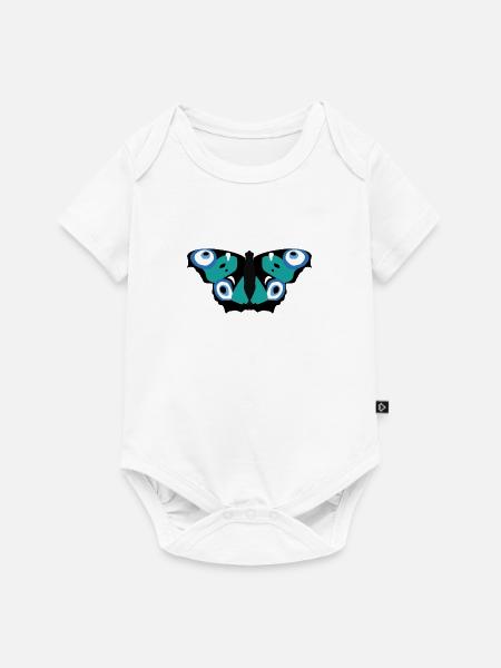 Nazar Butterfly - Baby Premium Kurzarmbody - Weiß