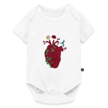heart - Baby Premium short-sleeve bodysuit - white - Front