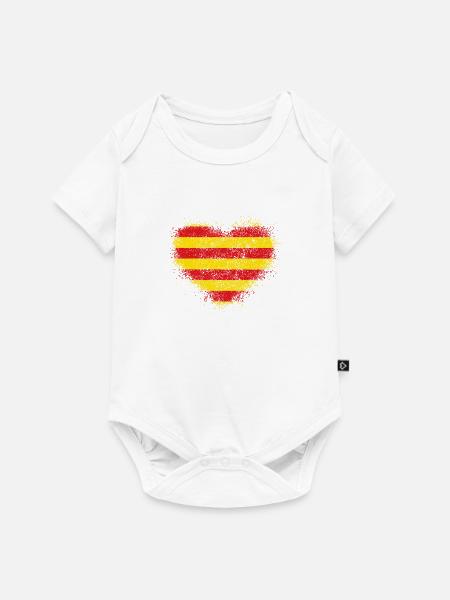 Katalonien - Baby Premium Kurzarmbody - Weiß