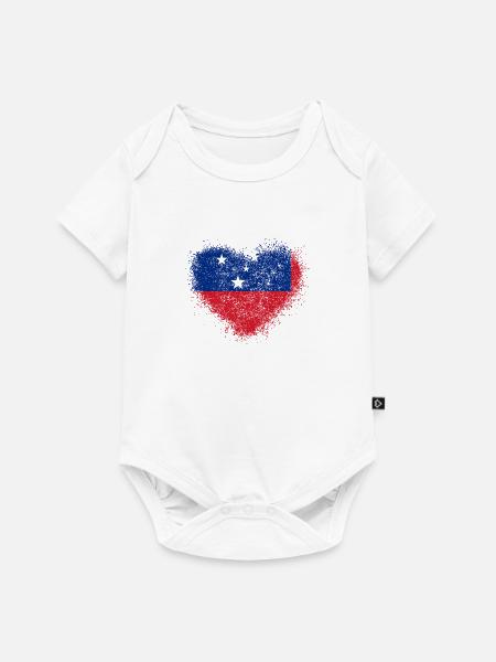 Samoa - Baby Premium Kurzarmbody - Weiß