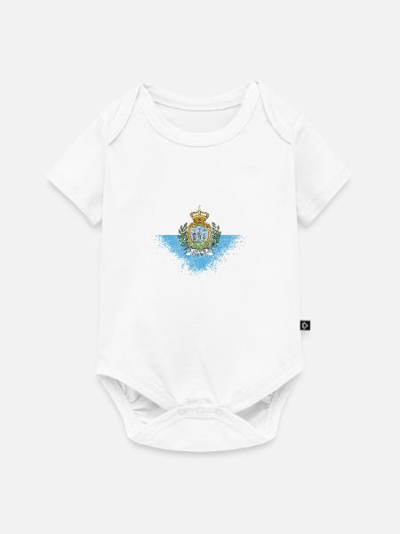 San Marino - Baby Premium Kurzarmbody - Weiß