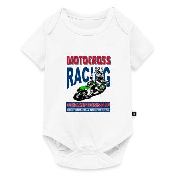Moto Cross - Motocross - Supercross - MX - SX - Body à manches courtes Premium Bébé - blanc - Devant