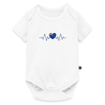 Neuseeland Puls - Baby Premium Kurzarmbody - Weiß - Vorne