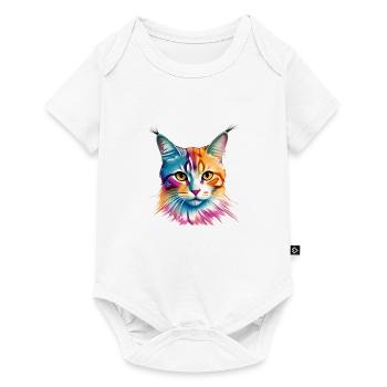 Chat - Body à manches courtes Premium Bébé - blanc - Devant