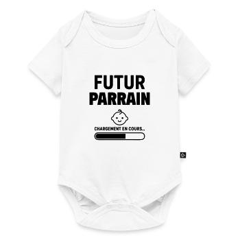 Annonce grossesse Futur parrain Bientôt parrain - Body à manches courtes Premium Bébé - blanc - Devant