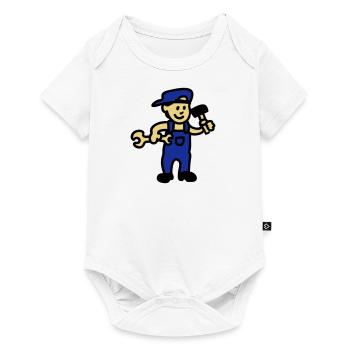 Handwerker 3 - Baby Premium Kurzarmbody - Weiß - Vorne