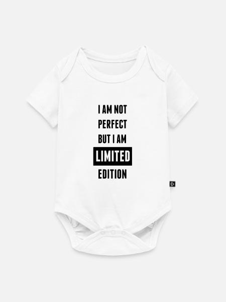 ich bin nicht perfekt - Baby Premium Kurzarmbody - Weiß