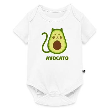 Avocado - Baby Premium Kurzarmbody - Weiß - Vorne