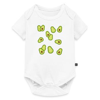 Avocado - Baby Premium Kurzarmbody - Weiß - Vorne