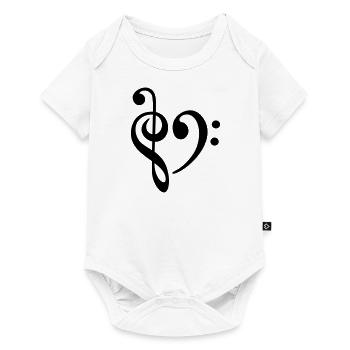 music - Baby Premium short-sleeve bodysuit - white - Front