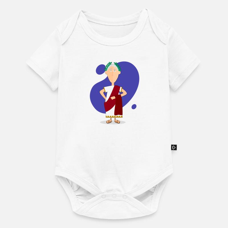 Portrait de Jules César, empereur romain - Body à manches courtes Premium Bébé - blanc