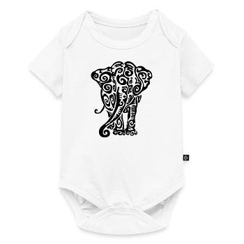 Éléphant - Body à manches courtes Premium Bébé - blanc - Devant